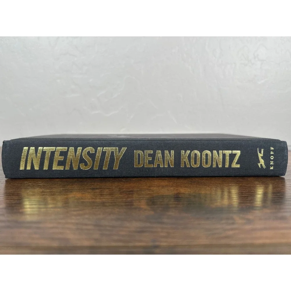 Intensity Dean Koontz Hardcover 1995 First Trade Edition Alfred A Knopf‎ Black